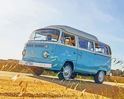 Volkswagen Kombi Van paint by numbers