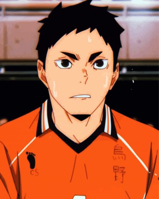 Volleyball Player Daichi Sawamura Anime paint by numbers