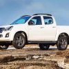 White Isuzu D Max paint by numbers