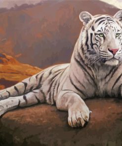 White Tiger paint by numbers