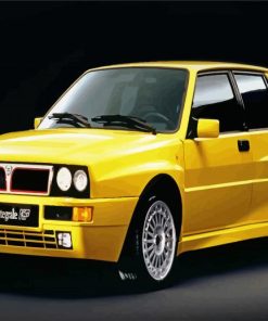 Yellow Lancia paint by numbers