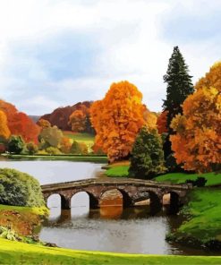 Aesthetic English Landscape Garden paint by numbers