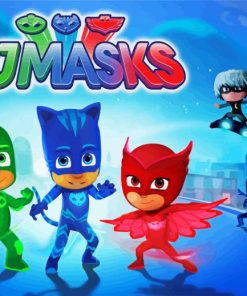 Aesthetic PJ Masks paint by numbers