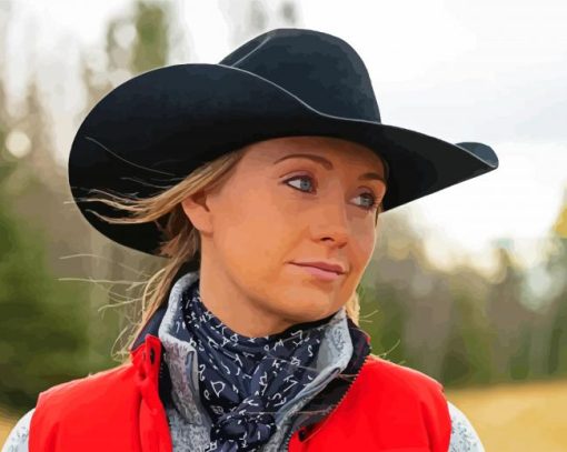 Amber Marshall Canadian Actress paint by numbers