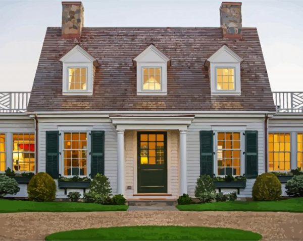 Beautiful French House paint by numbers