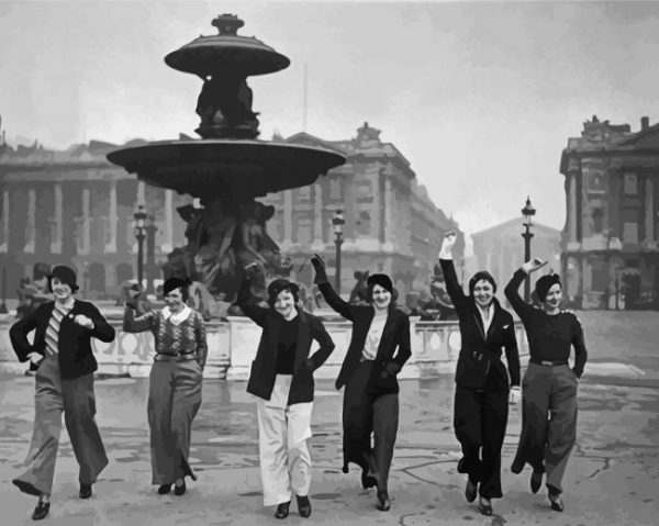 Beautiful Ladies In Paris 1930 paint by numbers