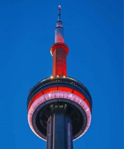 Beautiful Cn Tower paint by numbers