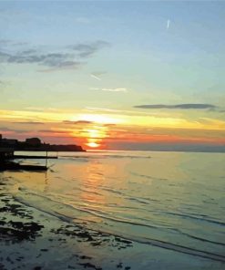 Birchington on Sea Beach paint by numbers