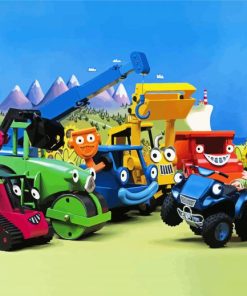 Bob The Builder Characters paint by numbers