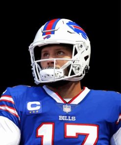 Buffalo Bills Josh Allen paint by numbers