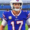 Buffalo Bill Football Player paint by numbers