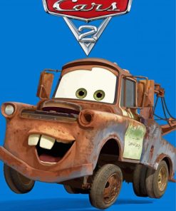 Cars 2 Disney Characters paint by numbers