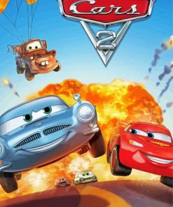 Cars 2 Poster paint by numbers