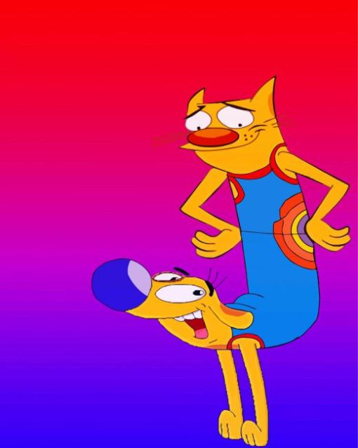 Catdog Poster paint by numbers