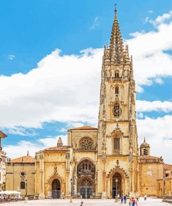 Cathedral San Salvador de Oviedo paint by numbers