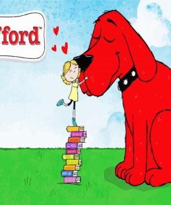 Clifford Red Puppy paint by numbers