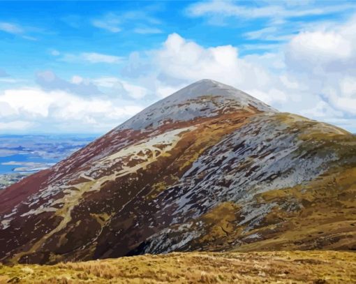 Croagh Patrick Mountain paint by numbers