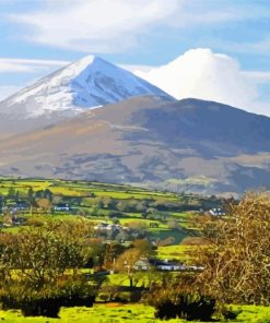 Croagh Patrick Mountains paint by numbers