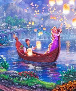 Disney Tangled Gondola paint by numbers