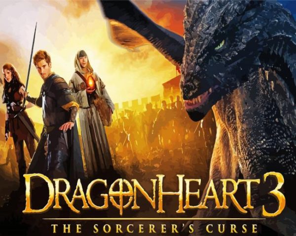 Dragonheart Movie Poster paint by numbers