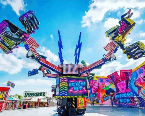 Fairground Ride paint by numbers