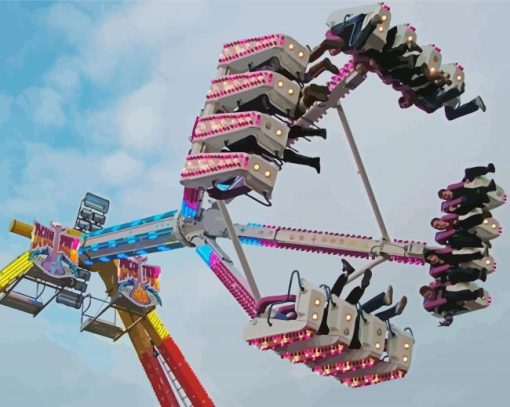 Fairground Rides paint by numbers