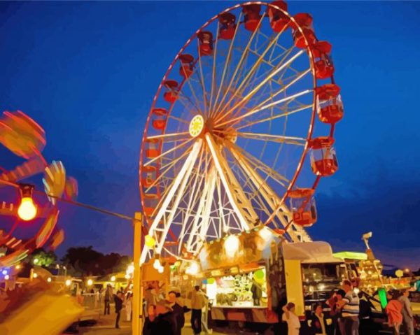 Fairground Ride paint by numbers
