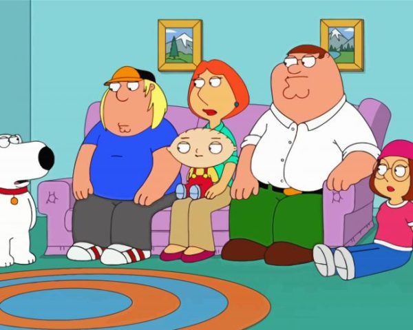 Family Guy paint by numbers