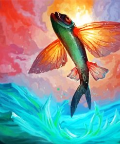 Fantasy Fly Fish paint by numbers