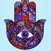 Hamsa Eye Art paint by numbers