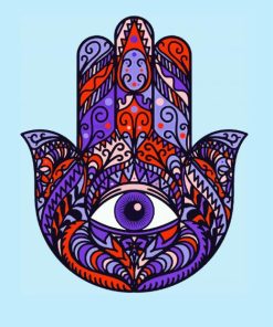 Hamsa Eye Art paint by numbers