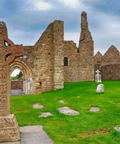 Clonmacnoise Ireland paint by numbers