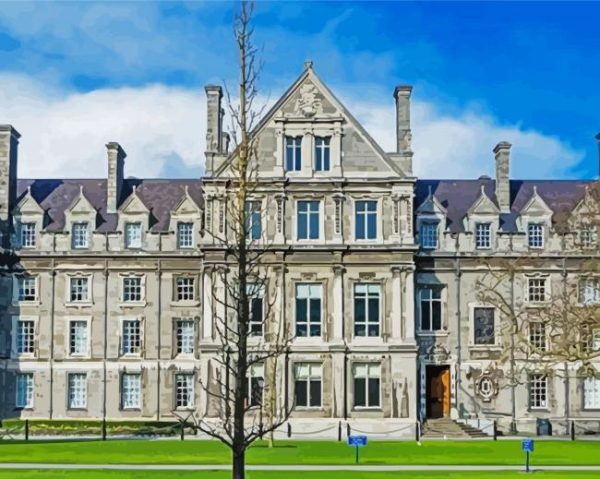 Graduates Memorial Building paint by numbers