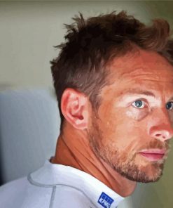 Jenson Button paint by numbers