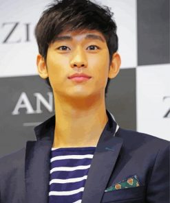 Kim Soo Hyun South Korean Actor paint by numbers