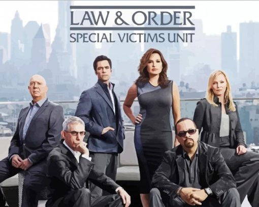 The Law and Order Serie Poster paint y numbers