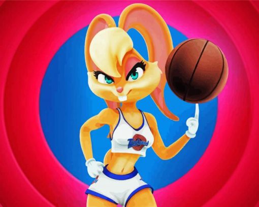 Lola Bunny Space Jam Anime paint by numbers