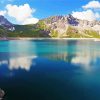 Lunersee Lake in Vorarlberg paint by numbers