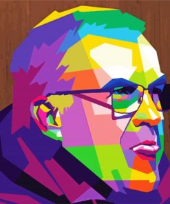 Marcelo Bielsa Pop Art paint by numbers