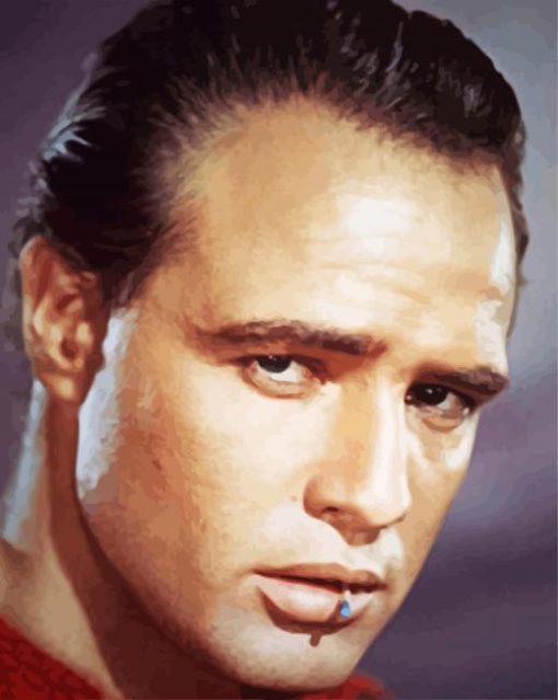 Marlon Brando Actor paint by numbers