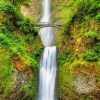 Multnomah Falls and Bridge paint by numbers