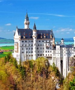 Neuschwanstein Castle paint by numbers