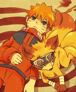 Nine Tailed Fox Naruto paint by numbers