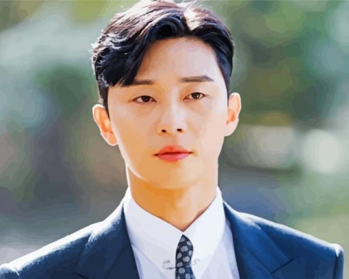 Park Seo Joon Korean Actor paint by numbers