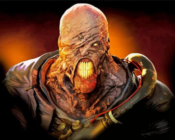 Resident Evil Game Character paint by numbers