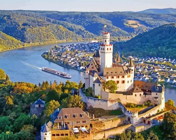 Rhine River paint by numbers