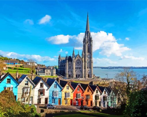 St Colmans Cathedral Cobh paint by numbers