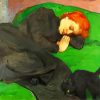 Sleeping Woman on Bed paint by numbers