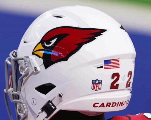 St Louis Cardinals Helmet paint by numbers