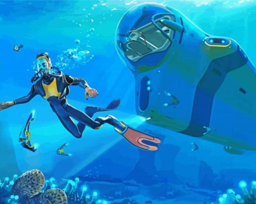 Subnautica Game paint by numbers